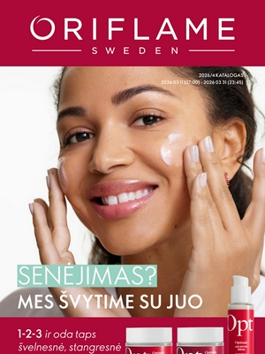 Oriflame katalogas nuo 
      2026-03-11 iki 
      2026-03-31