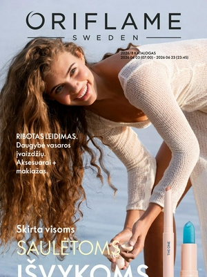 Oriflame katalogas nuo 
      2026-06-03 iki 
      2026-06-23