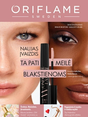 Oriflame katalogas nuo 
      2026-01-28 iki 
      2026-02-17