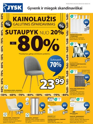 Jysk leidinys nuo 
      2026-02-03 iki 
      2026-02-16