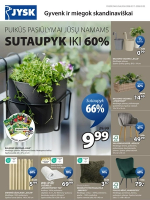 Jysk leidinys nuo 
      2026-02-17 iki 
      2026-03-02