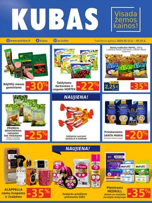 Kubas leidinys nuo 
      2026-05-12 iki 
      2026-05-25