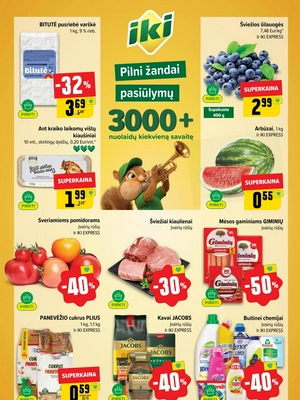 Iki nuolaidų leidinys nuo 
      2026-08-03 iki 
      2026-08-09