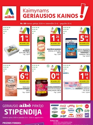 Aibė leidinys nuo 
      2026-04-23 iki 
      2026-05-05