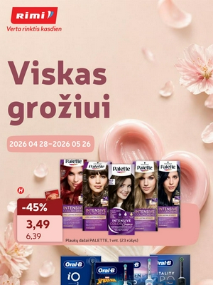Rimi leidinys  nuo 
      2026-04-28 iki 
      2026-05-26