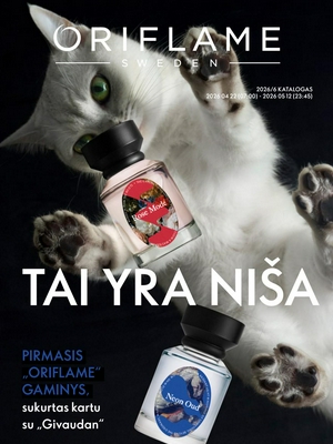 Oriflame katalogas nuo 
      2026-04-22 iki 
      2026-05-12