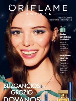 Oriflame katalogas nuo 
      2025-11-19 iki 
      2025-12-09