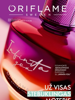 Oriflame katalogas nuo 
      2026-02-18 iki 
      2026-03-10