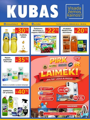 Kubas leidinys nuo 
      2026-03-10 iki 
      2026-03-23