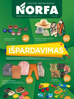 Norfos nuolaidų leidinys nuo 
      2026-08-06 iki 
      2026-08-19