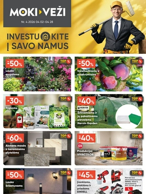 Moki veži leidinys nuo 
      2026-04-02 iki 
      2026-04-28