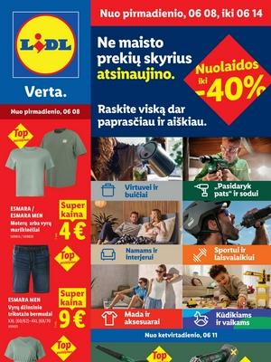 Lidl leidinys naujas nuo 
      2026-06-08 iki 
      2026-06-14