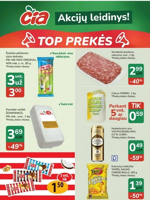 Čia nuolaidų leidinys nuo 
      2026-08-04 iki 
      2026-08-17