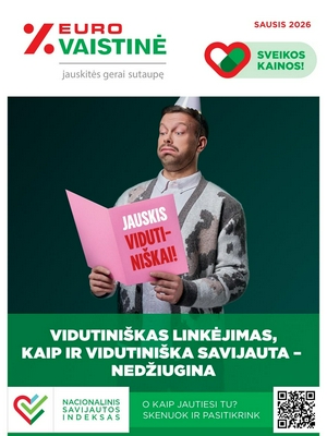 Euro vaistinė katalogas nuo 
      2026-01-01 iki 
      2026-01-31