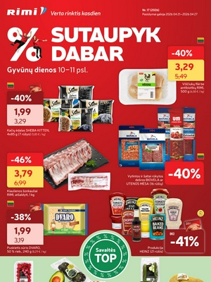 Rimi leidinys nuo 
      2026-04-21 iki 
      2026-04-27