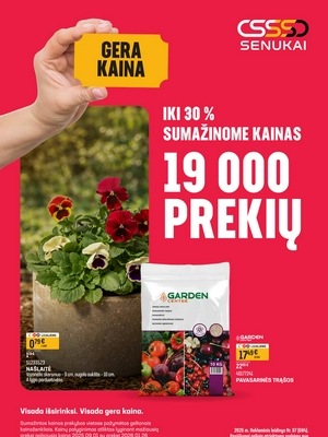 Senukai leidinys nuo 
      2026-03-31 iki 
      2026-04-13