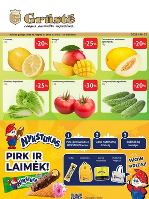 Grūstės leidinys nuo 
      2026-07-21 iki 
      2026-07-31