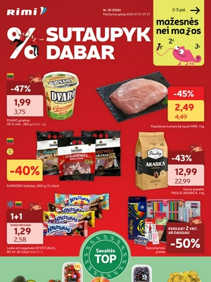 Rimi leidinys nuo 
      2026-07-21 iki 
      2026-07-27