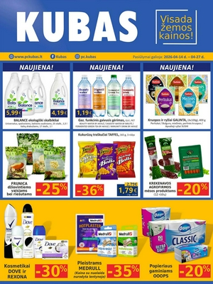 Kubas leidinys nuo 
      2026-04-14 iki 
      2026-04-27