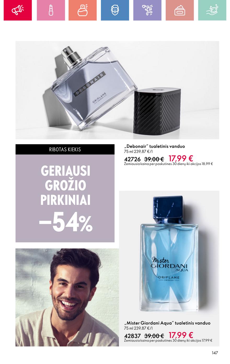 Oriflame katalogas akcijos nuo 
  2025-07-13 iki 
  2025-08-02 | Leidinukas.lt puslapis 147