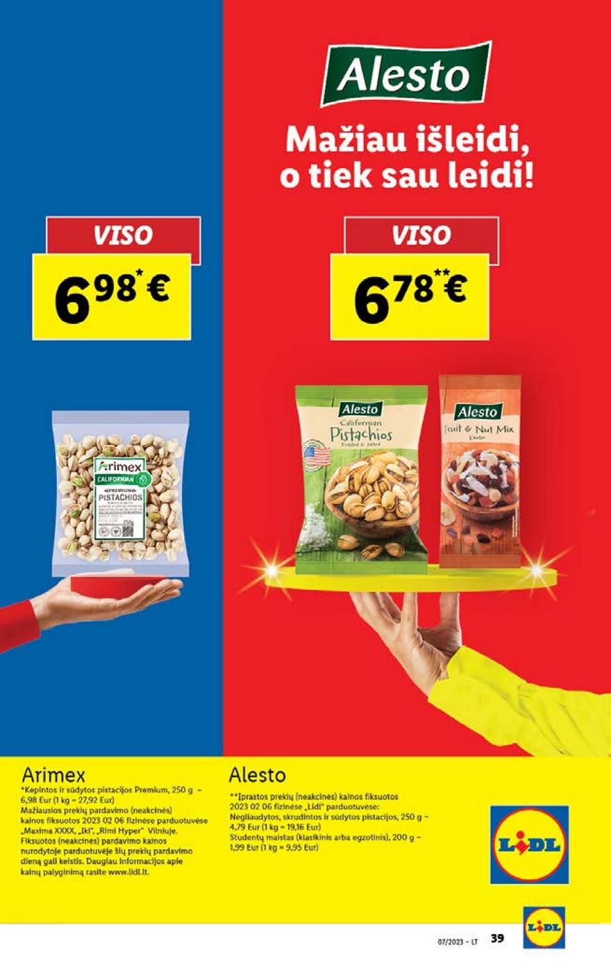Lidl pasiūlymai akcijos nuo 
  2023-02-13 iki 
  2023-02-19 | Leidinukas.lt puslapis 39