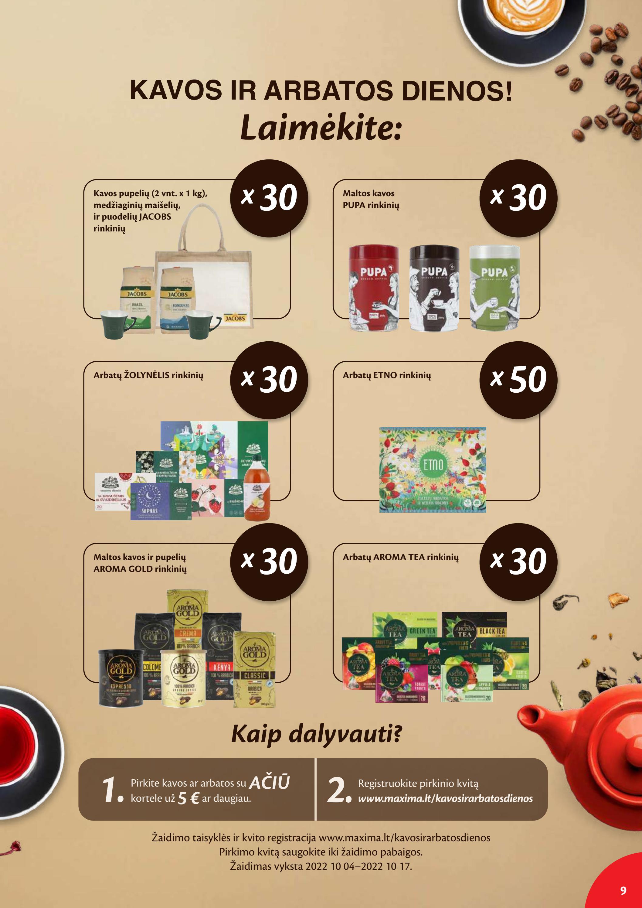Maxima kaininis leidinys akcijos nuo 
  2022-10-04 iki 
  2022-10-10 | Leidinukas.lt puslapis 9
