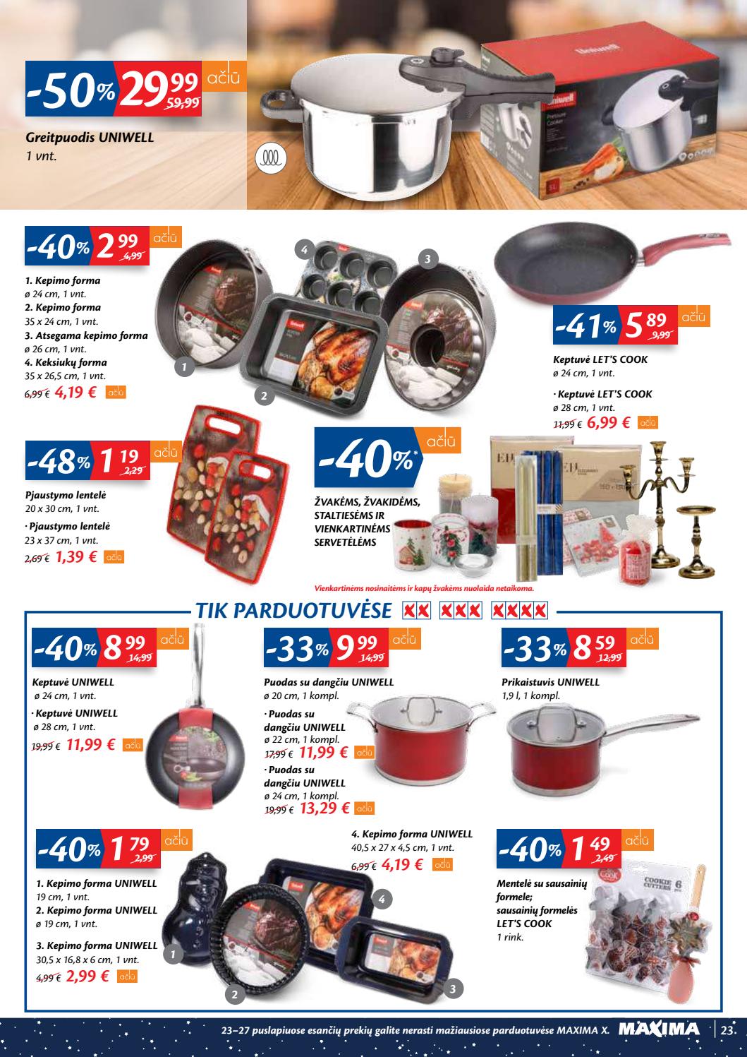 Maxima kaininis leidinys akcijos nuo 
  2020-12-01 iki 
  2020-12-07 | Leidinukas.lt puslapis 23