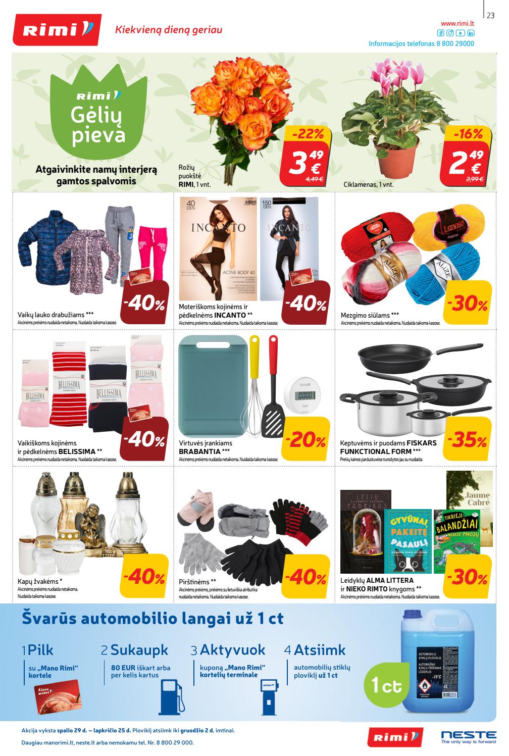 Rimi savaitinis leidinys akcijos nuo 
  2019-10-29 iki 
  2019-11-04 | Leidinukas.lt puslapis 23