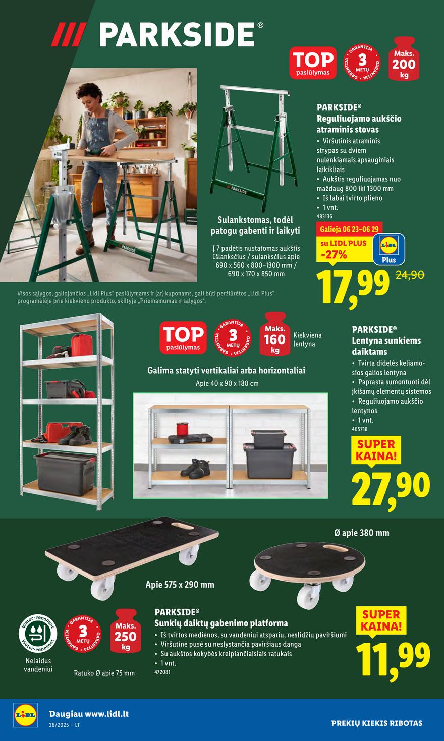 Lidl ne maisto leidinys akcijos nuo 
  2025-06-23 iki 
  2025-06-29 | Leidinukas.lt puslapis 4