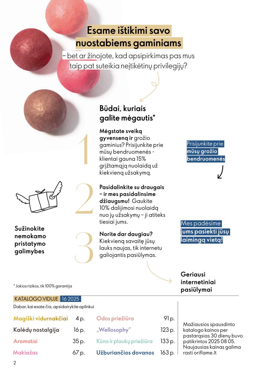 Oriflame katalogas akcijos nuo 
  2025-11-19 iki 
  2025-12-09 | Leidinukas.lt puslapis 2