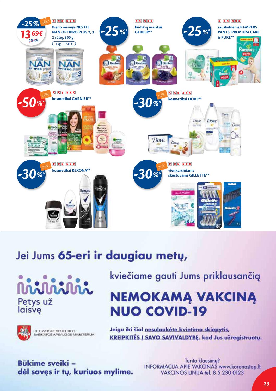 Maxima kaininis leidinys akcijos nuo 
  2021-04-27 iki 
  2021-05-03 | Leidinukas.lt puslapis 23