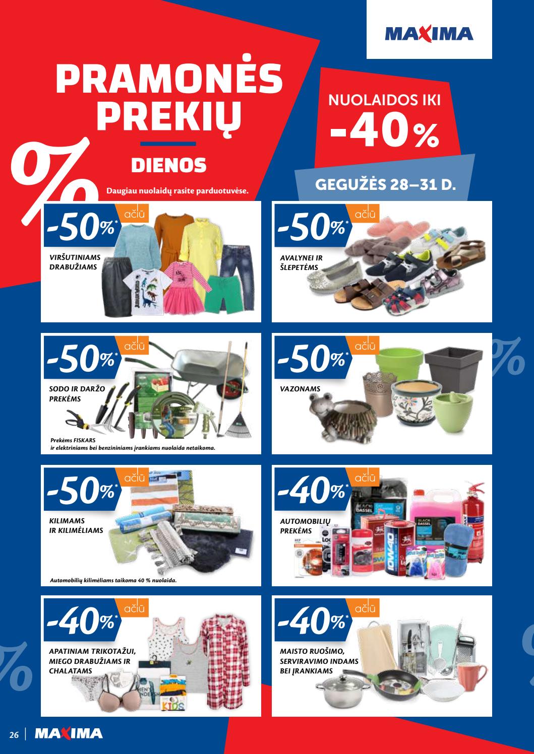 Maxima kaininis leidinys akcijos nuo 
  2020-05-26 iki 
  2020-06-01 | Leidinukas.lt puslapis 26