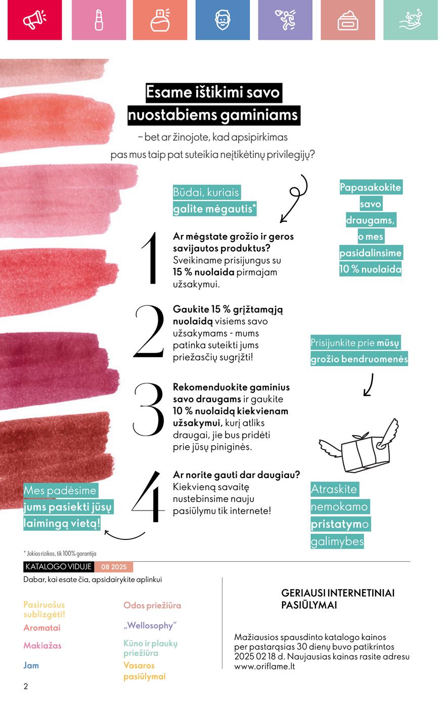 Oriflame katalogas akcijos nuo 
  2025-06-01 iki 
  2025-06-21 | Leidinukas.lt puslapis 2