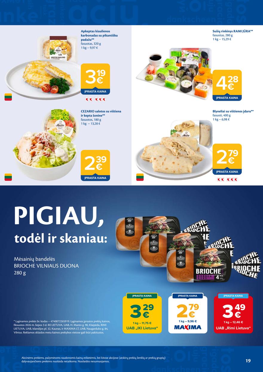 Maxima leidinys akcijos nuo 
  2026-07-14 iki 
  2026-07-20 | Leidinukas.lt puslapis 19