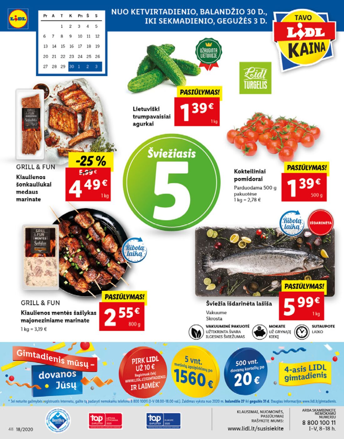 Lidl savaitinis leidinys akcijos nuo 
  2020-04-27 iki 
  2020-05-03 | Leidinukas.lt puslapis 48