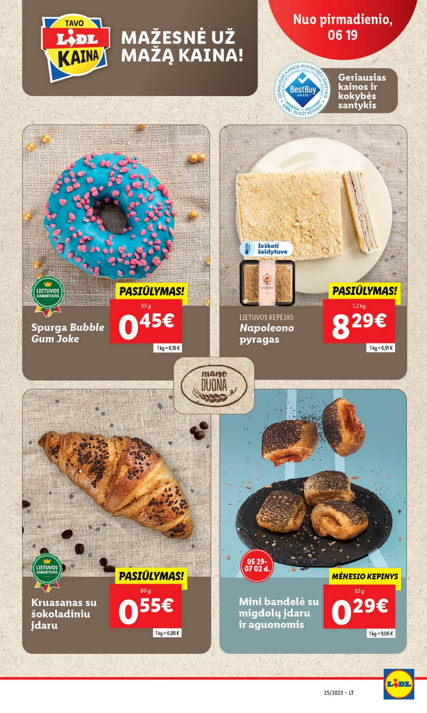 Lidl pasiūlymai akcijos nuo 
  2023-06-19 iki 
  2023-06-25 | Leidinukas.lt puslapis 19
