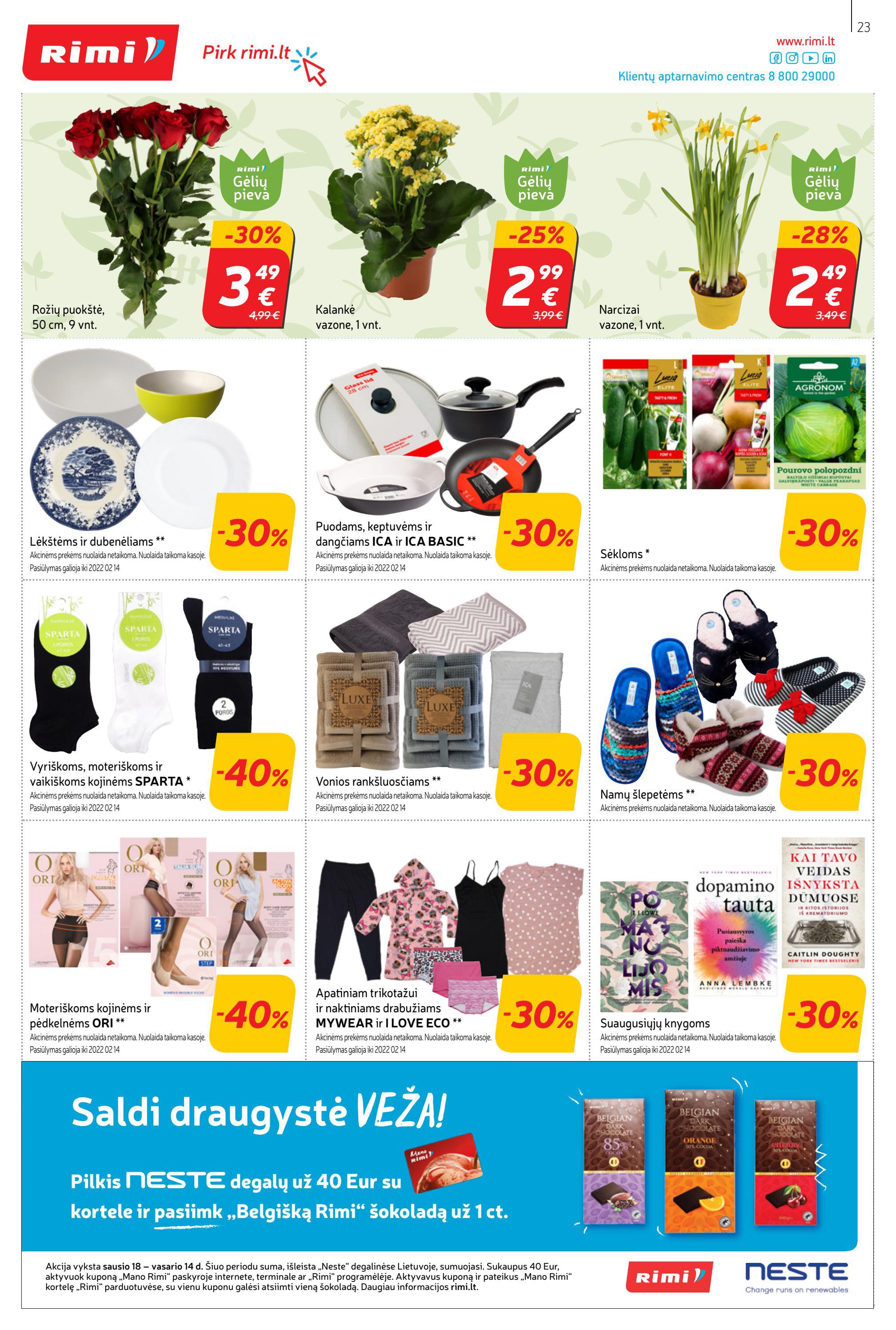 Rimi savaitinis leidinys akcijos nuo 
  2022-02-01 iki 
  2022-02-07 | Leidinukas.lt puslapis 23