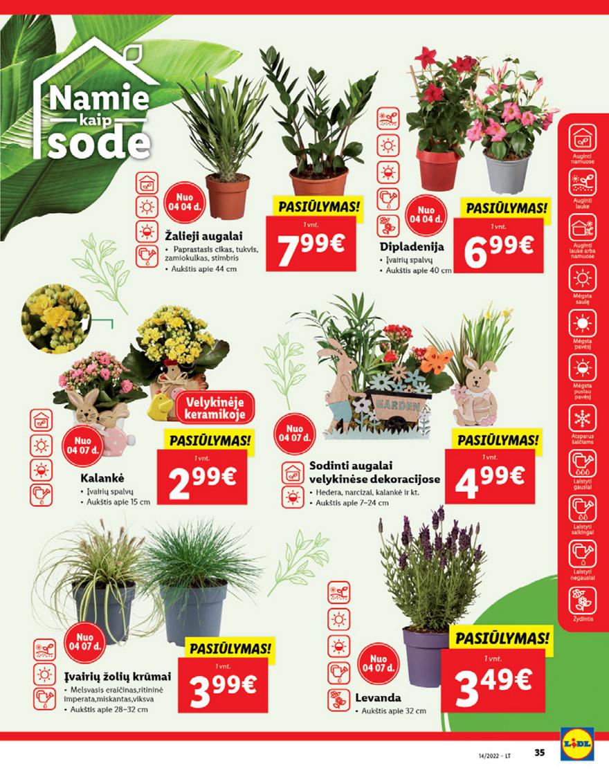 Lidl maisto prekių pasiūlymai akcijos nuo 
  2022-04-04 iki 
  2022-04-10 | Leidinukas.lt puslapis 35