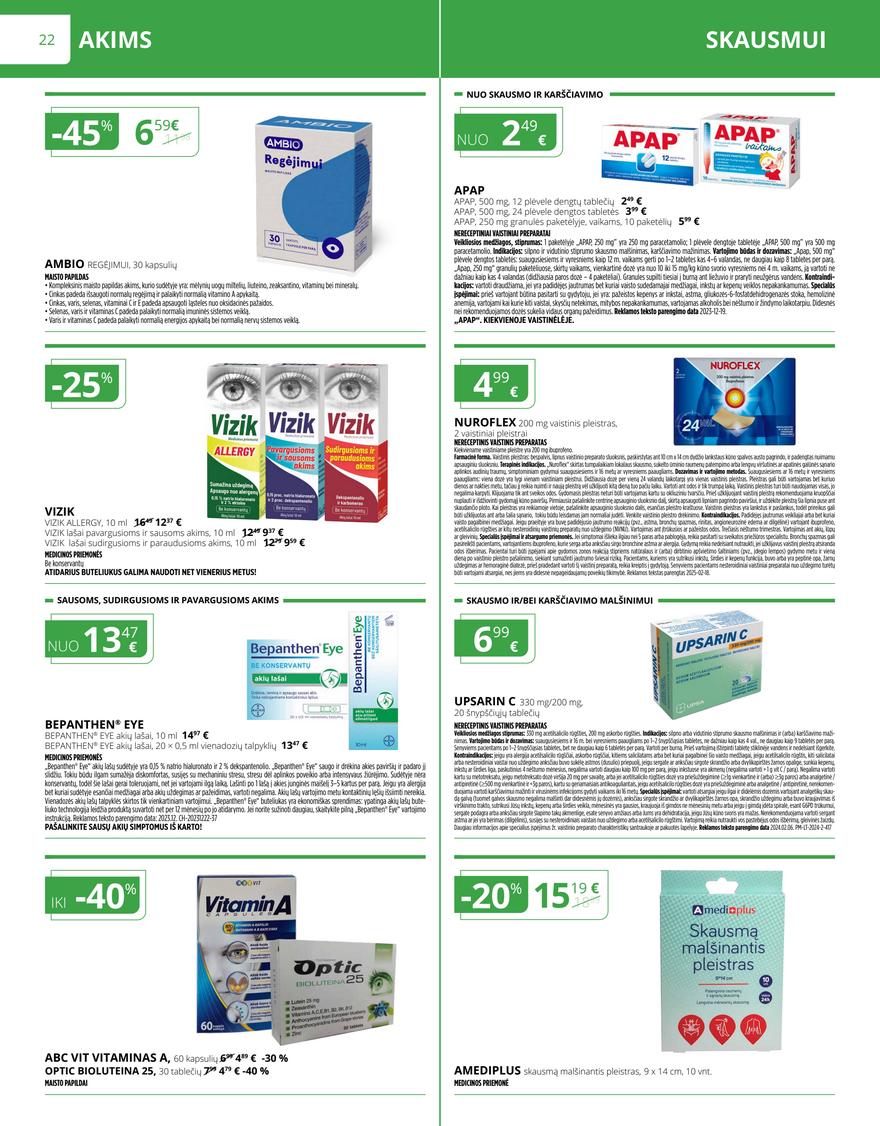 Norfos vaistinės leidinys akcijos nuo 
  2025-03-01 iki 
  2025-03-31 | Leidinukas.lt puslapis 22