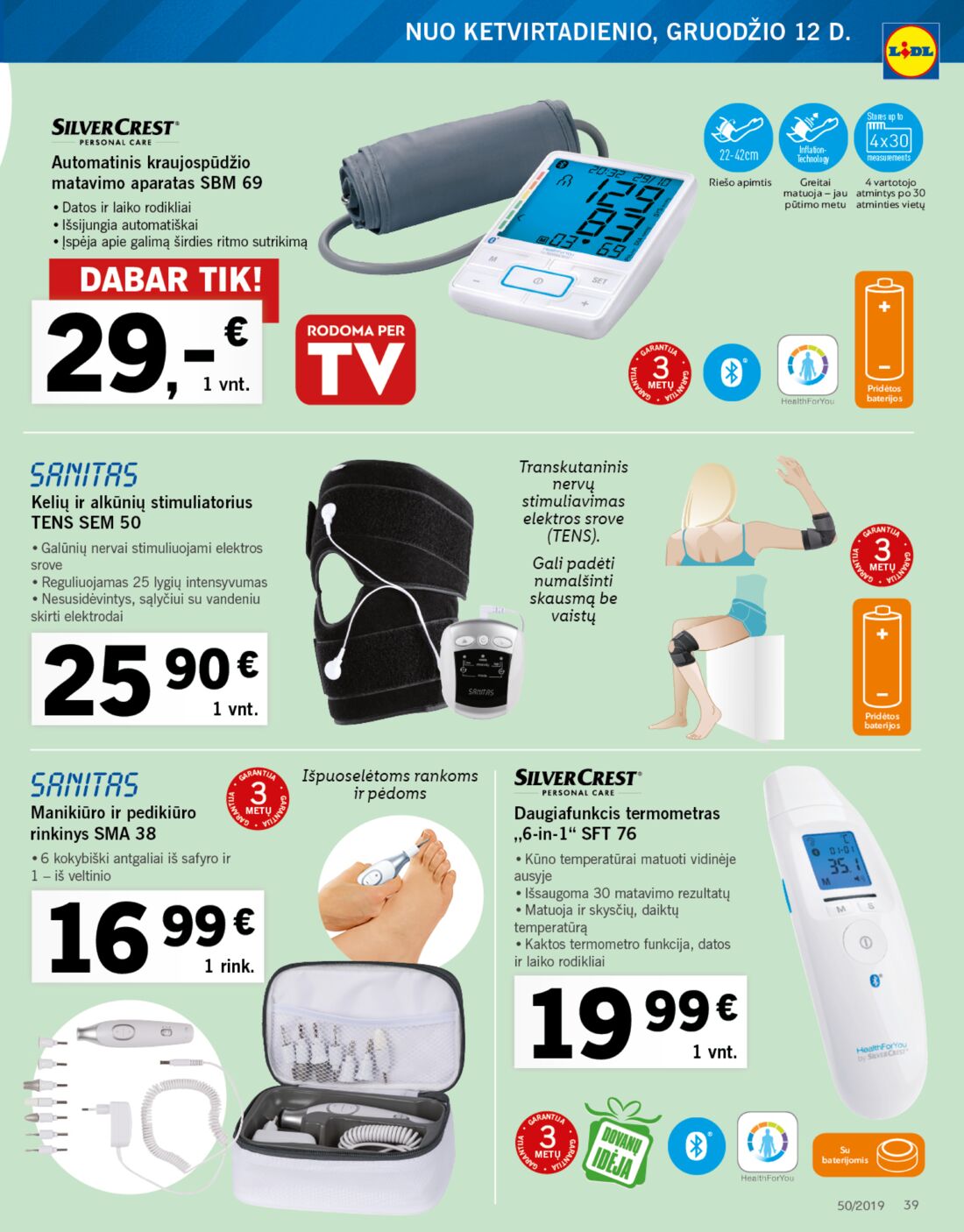 Lidl savaitinis leidinys akcijos nuo 
  2019-12-09 iki 
  2019-12-15 | Leidinukas.lt puslapis 39