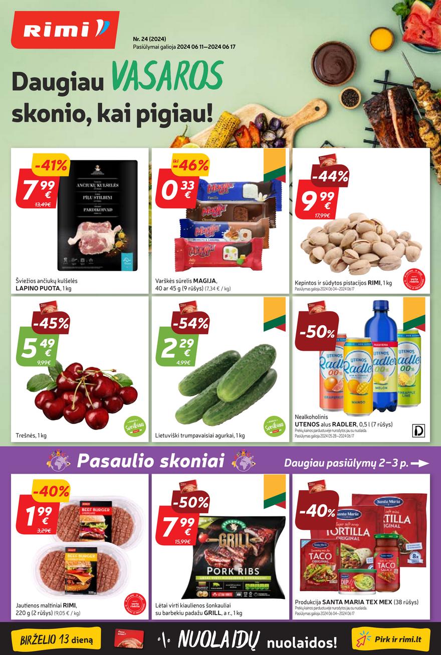 Rimi savaitinis leidinys akcijos nuo 
  2024-06-11 iki 
  2024-06-17 | Leidinukas.lt puslapis 1