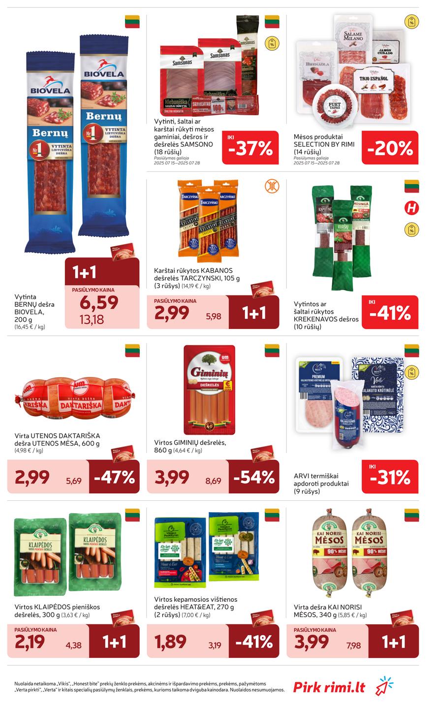 Rimi savaitinis leidinys 30 akcijos nuo
2025-07-22 iki
2025-07-28 | Leidinukas.lt puslapis 13