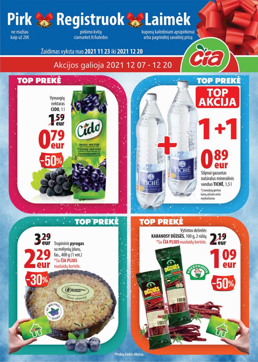 Čia market leidinys akcijos nuo 
  2021-12-07 iki 
  2021-12-20 | Leidinukas.lt puslapis 1