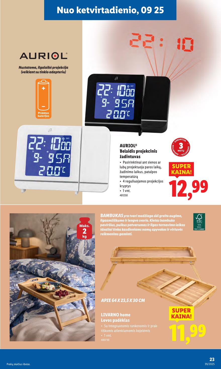 Lidl leidinys akcijos nuo 
  2025-09-22 iki 
  2025-09-28 | Leidinukas.lt puslapis 23