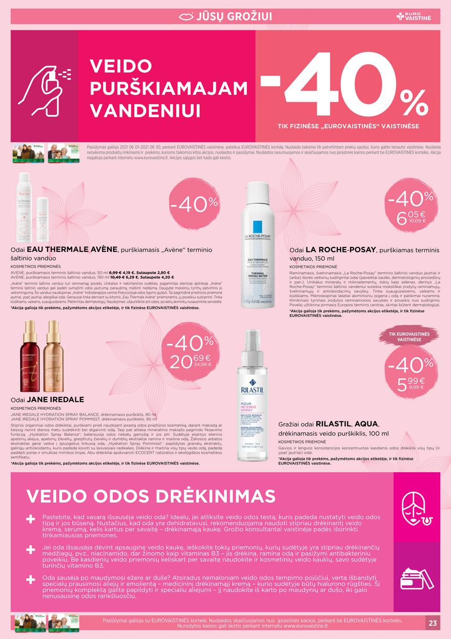 Euro vaistinė leidinys akcijos nuo 
  2021-06-01 iki 
  2021-06-30 | Leidinukas.lt puslapis 23