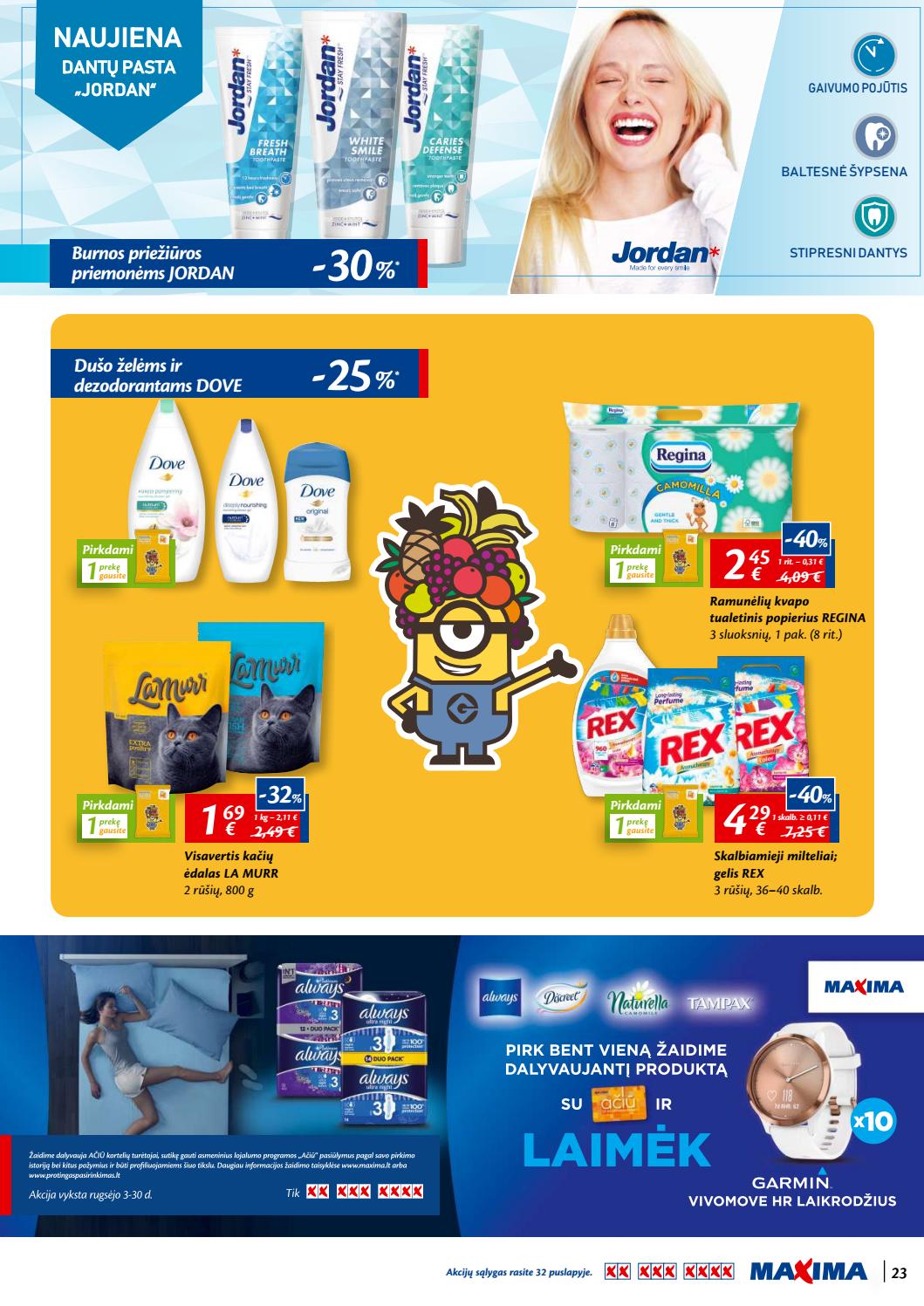 Maxima kaininis leidinys akcijos nuo 
  2019-09-12 iki 
  2019-09-25 | Leidinukas.lt puslapis 23