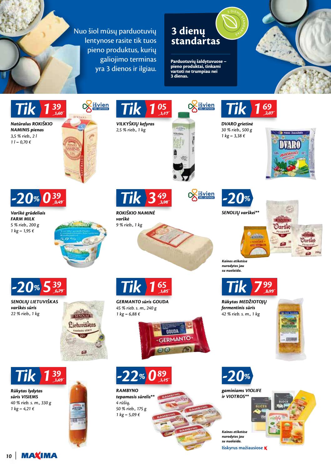 Maxima kaininis leidinys akcijos nuo 
  2020-10-06 iki 
  2020-10-12 | Leidinukas.lt puslapis 10
