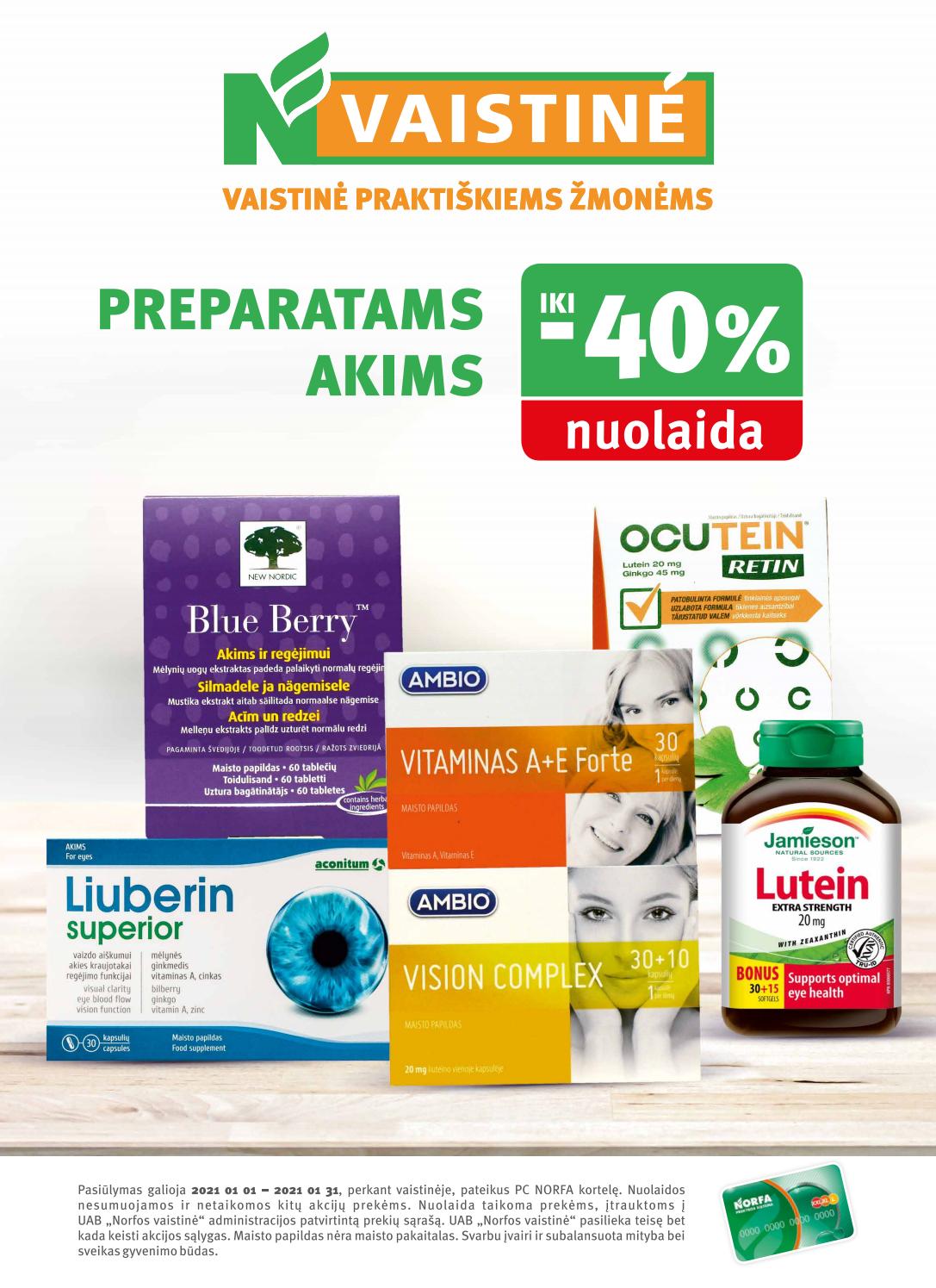 Norfos vaistinė leidinys akcijos nuo 
  2021-01-01 iki 
  2021-01-31 | Leidinukas.lt puslapis 25