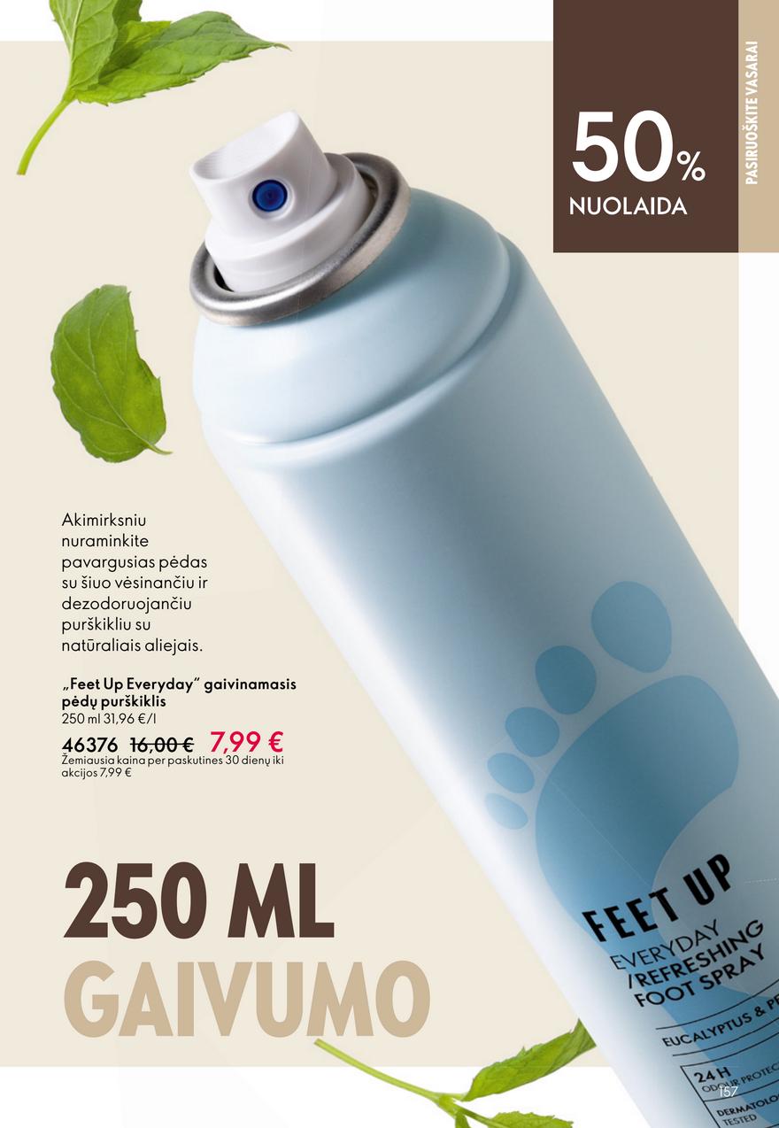 Oriflame katalogas akcijos nuo 
  2026-06-03 iki 
  2026-06-23 | Leidinukas.lt puslapis 157
