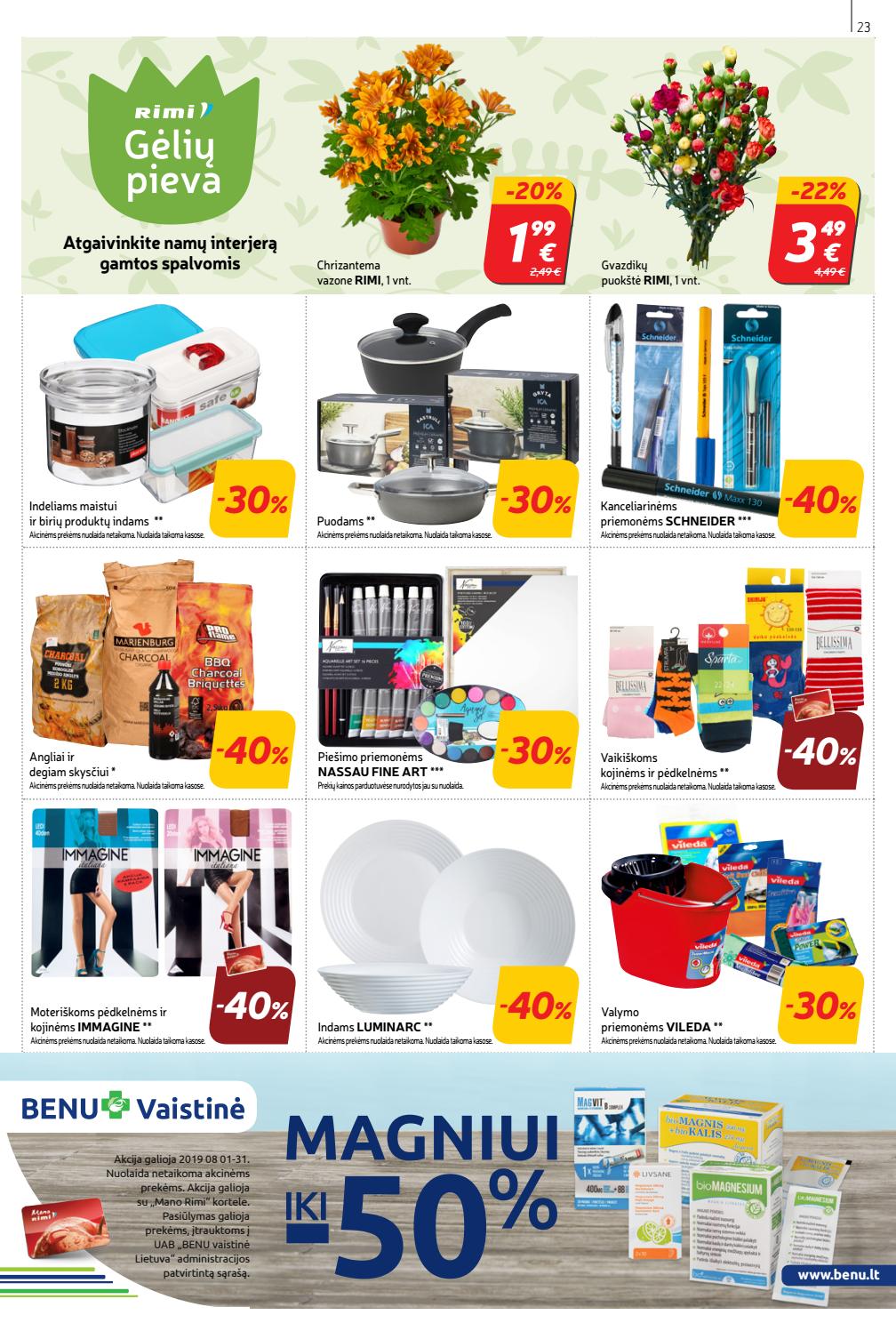 Rimi savaitinis leidinys akcijos nuo 
  2019-08-20 iki 
  2019-08-26 | Leidinukas.lt puslapis 23